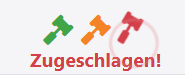 Hammer – Zuschlag erfolgt